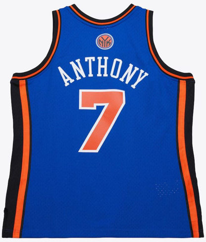 Mitchell & Ness NBA New York Knicks Carmelo Anthony #7 2010-11 Hardwood Classics Swingman Jersey - Blue