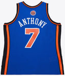 Mitchell & Ness NBA New York Knicks Carmelo Anthony #7 2010-11 Hardwood Classics Swingman Jersey - Blue