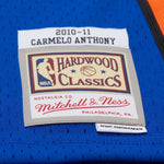Mitchell & Ness NBA New York Knicks Carmelo Anthony #7 2010-11 Hardwood Classics Swingman Jersey - Blue