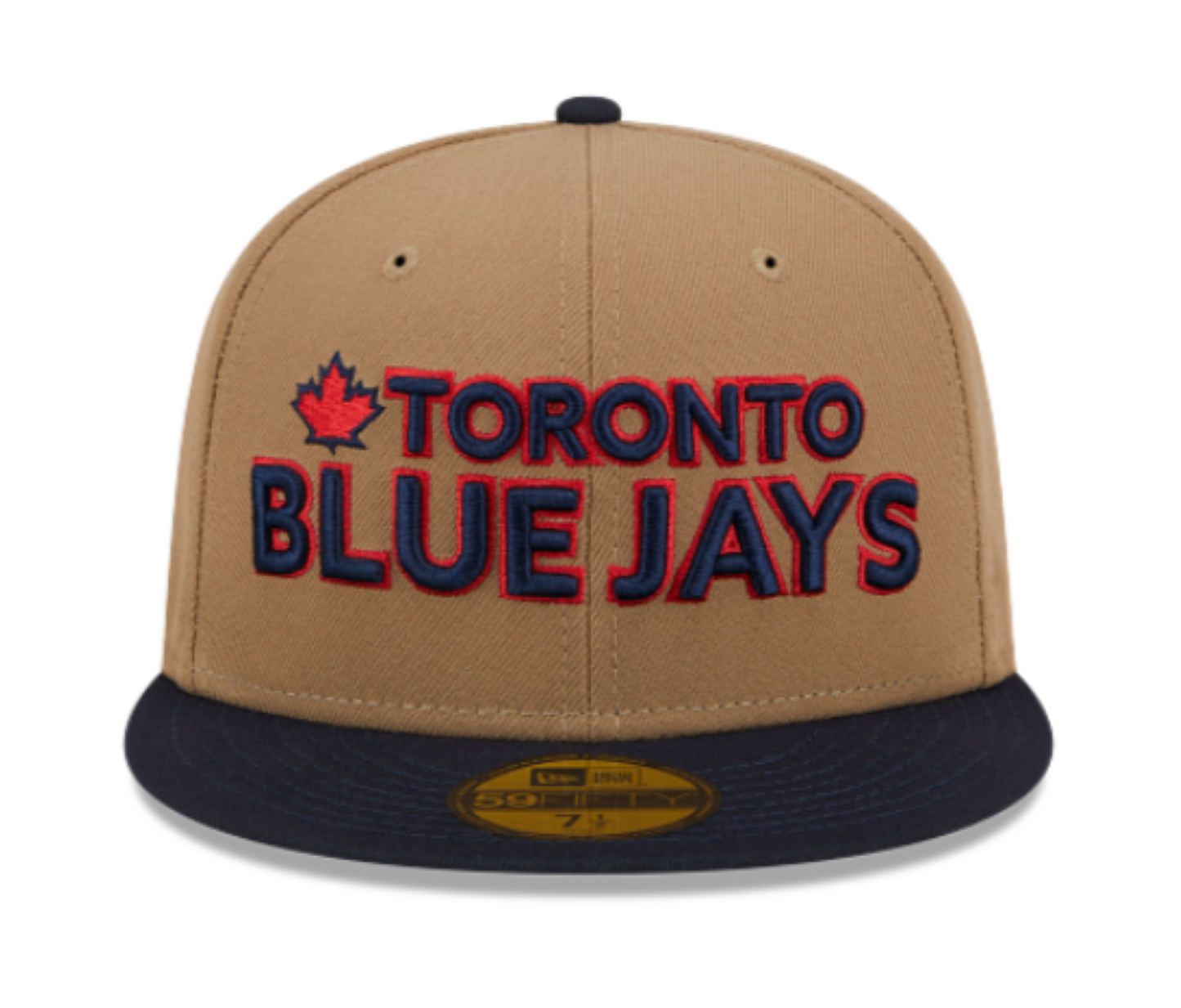 New Era MLB Toronto Blue Jays 2024 City Connect Two Tone Script Alternate 59FIFTY Fitted Hat - Khaki