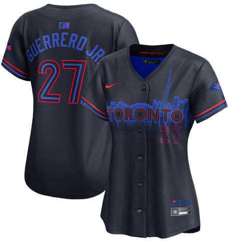 Nike Women's MLB Toronto Blue Jays Vladimir Guerrero Jr. City Connect Limited Jersey - Navy