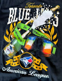 New Era MLB Toronto Blue Jays Champagne and Goggles ALCS 2025 Tee - Black
