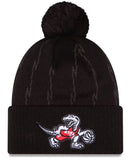 New Era NBA Toronto Raptors 2025/26 City Edition Cuffed Knit Hat with Pom - Black