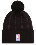 New Era NBA Toronto Raptors 2025/26 City Edition Cuffed Knit Hat with Pom - Black