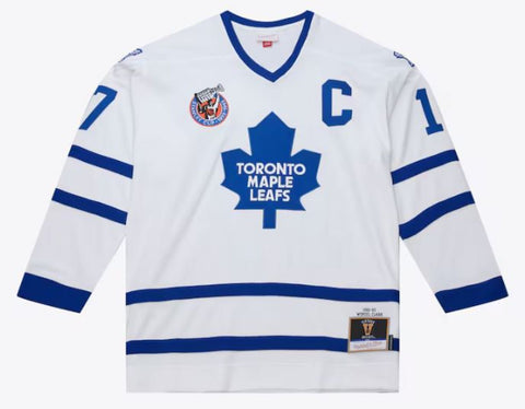 Men's Toronto Maple Leafs Wendel Clark #17 Mitchell & Ness 1992/93 Throwback Powerplay Jersey - White