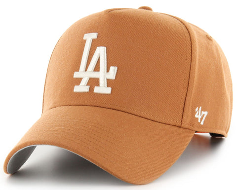 '47 Offside DT MLB Los Angeles Dodgers Clay Ballpark Adjustable Snapback Hat - Brown