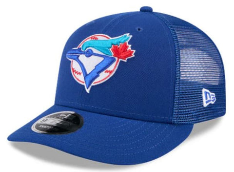 New Era Low Profile 9FIFTY MLB Toronto Blue Jays Cooperstown Trucker Adjustable Snapback Hat - Royal Blue