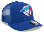 New Era Low Profile 9FIFTY MLB Toronto Blue Jays Cooperstown Trucker Adjustable Snapback Hat - Royal Blue