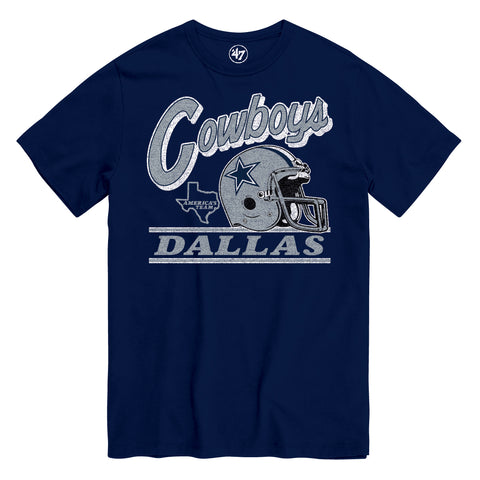 '47 NFL Dallas Cowboys Fly By T Shirt - Navy