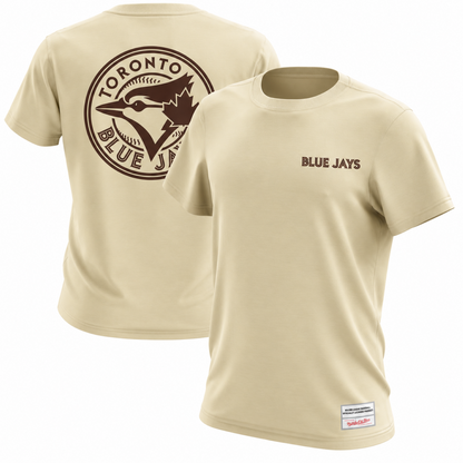 Mitchell & Ness MLB Toronto Blue Jays Cooperstown Logo Core T Shirt - Beige