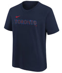Toronto Blue Jays Nike Youth 2024 City Connect Wordmark Tee - Navy