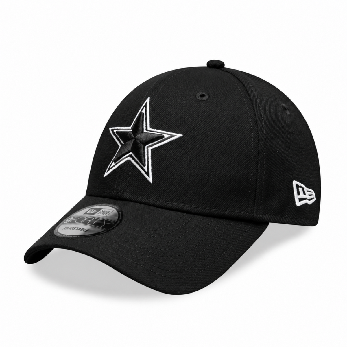 New Era 9FORTY NFL Core Team Adjustable Snapback Hat - Black/White