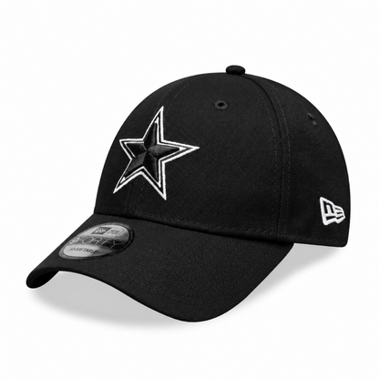 New Era 9FORTY NFL Core Team Adjustable Snapback Hat - Black/White