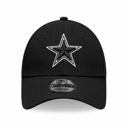 New Era 9FORTY NFL Core Team Adjustable Snapback Hat - Black/White