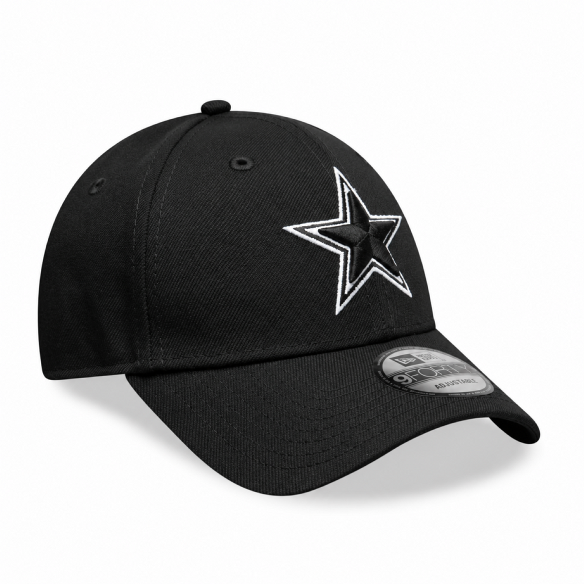 New Era 9FORTY NFL Core Team Adjustable Snapback Hat - Black/White