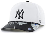 '47 Hitch MLB New York Yankees Dark Tropic Rope Adjustable Snapback Cap - White