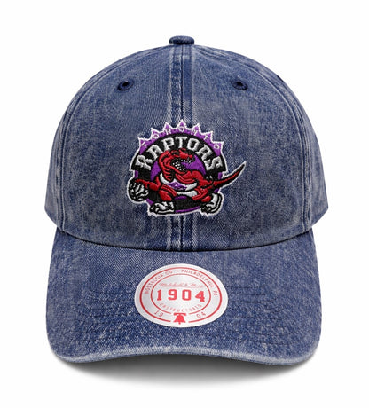 Mitchell & Ness NBA Toronto Raptors Vintage Denim 1904 Unstructued Adjustable Hat - Blue