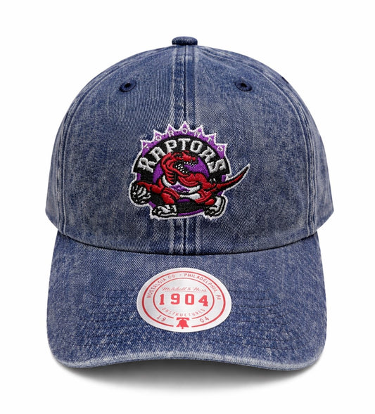 Mitchell & Ness NBA Toronto Raptors Vintage Denim 1904 Unstructued Adjustable Hat - Blue