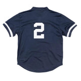 Men's Derek Jeter Navy New York Yankees Cooperstown Collection Authentic Pullover Jersey