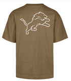 '47 NFL Detroit Lions Men's Lateral Foundation Tee - Brown