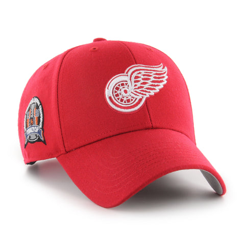 '47 MVP NHL Detroit Red Wings 1998 Stanley Cup Sidepatch Sure Shot Snapback Hat - Red