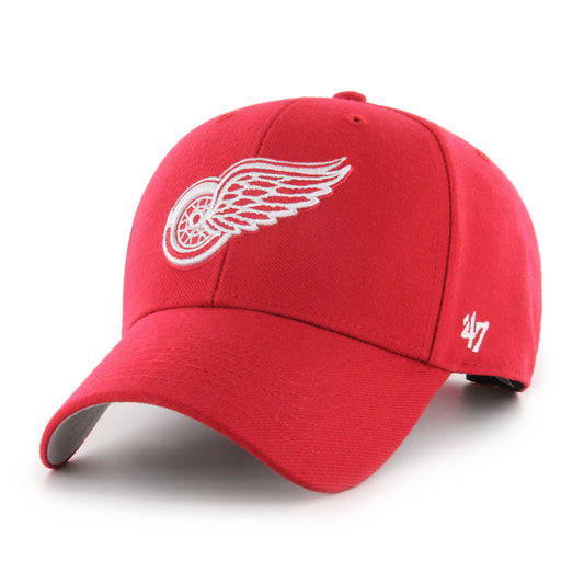 '47 MVP NHL Detroit Red Wings 1998 Stanley Cup Sidepatch Sure Shot Snapback Hat - Red