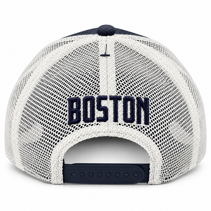 Nike MLB Boston Red Sox Rise Cap Mesh Trucker Adjustable Snapback Hat – Navy/White