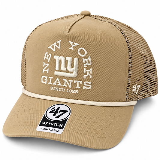 '47 brand new york giants ranchero mesh rope hitch adjustable hat