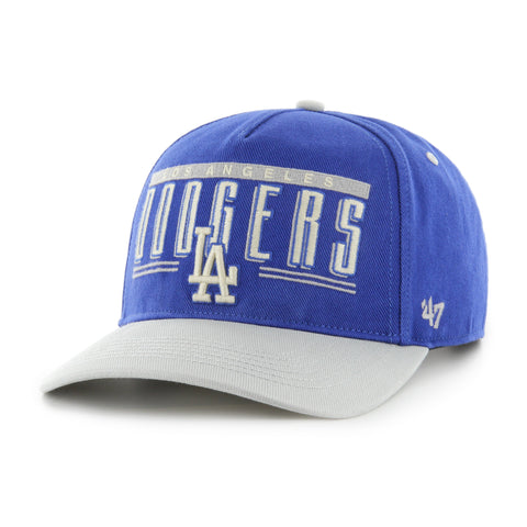 47 Hitch MLB Los Angeles Dodgers Double Header Baseline Cooperstown Snapback Hat - Blue