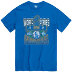 '47 MLB Los Angeles Dodgers 2024 World Series Franklin T Shirt - Blue