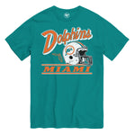 '47 NFL Miami Dolphins Fly By T Shirt - Teal