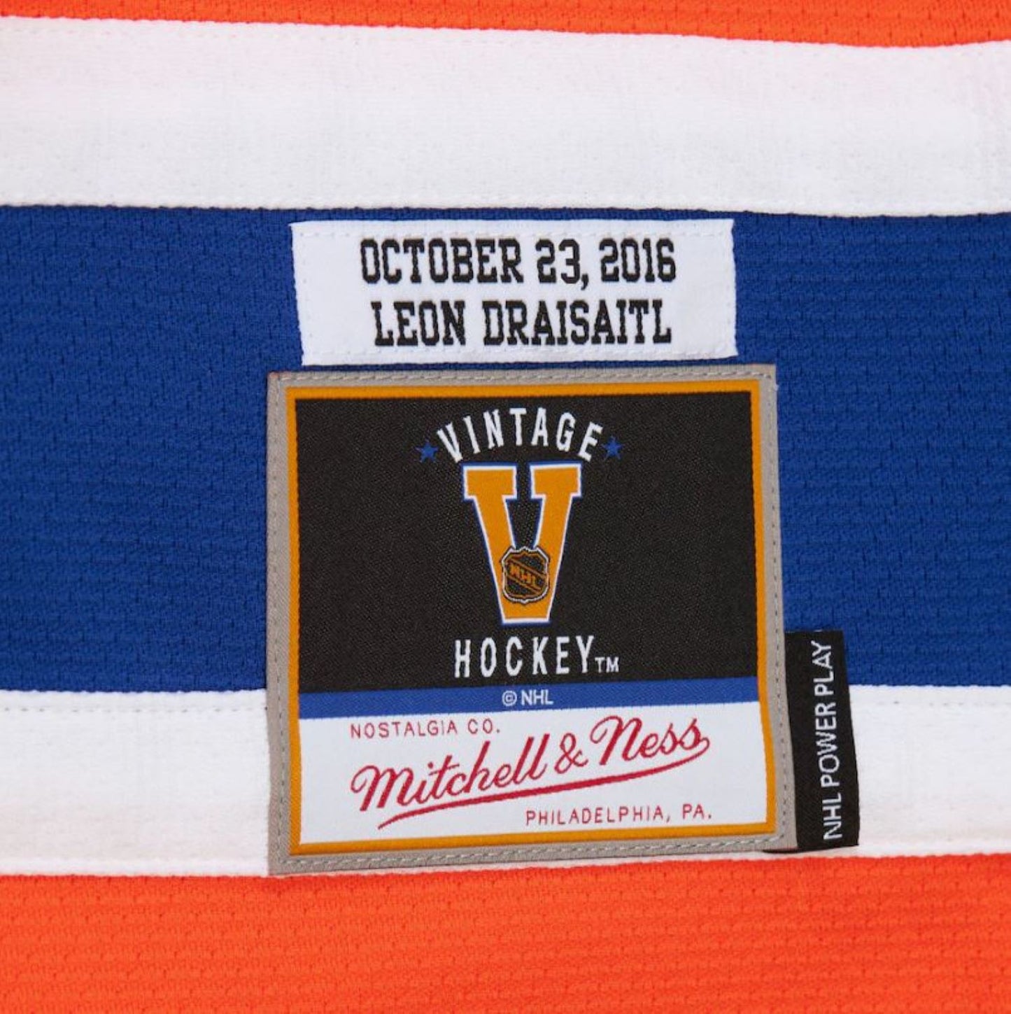 Mitchell & Ness NHL Edmonton Oilers Leon Draisaitl #29 2016 Heritage Power Play Jersey - Orange