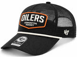 '47 NHL Edmonton Oilers Screener Hitch RF Adjustable Trucker Hat - Black