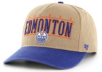 47 NHL Edmonton Oilers City Line Hitch Adjustable Snapback Hat - Khaki