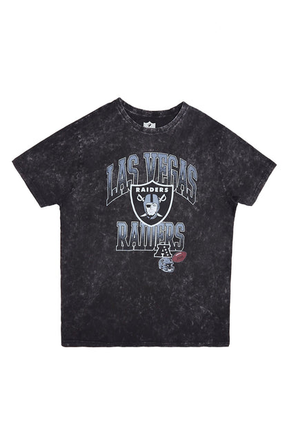 Las Vegas Raiders Graphic Acid Wash Tee