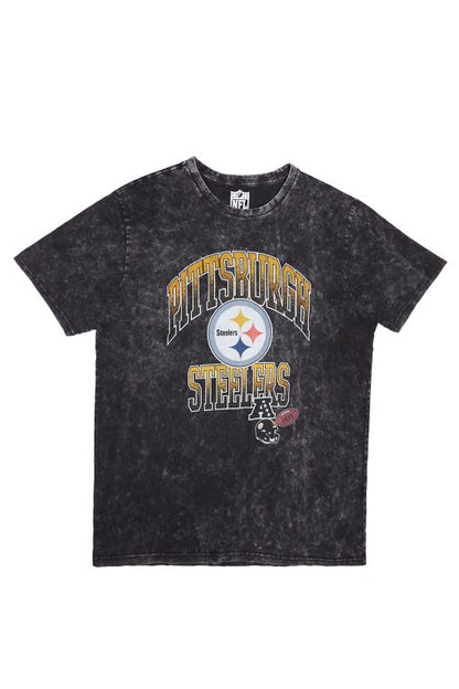 Pittsburgh Steelers Graphic Acid Wash Tee
