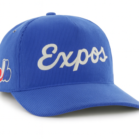 47 MLB Montreal Expos Golden Age Cord Hitch RF Adjustable Hat - Blue