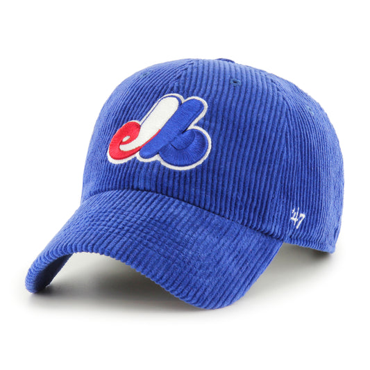 Montreal Expos ’47 Clean up Blue Corduroy Adjustable Hat