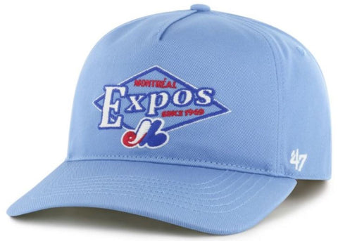 '47 Hitch MLB Montreal Expos Cooperstown Golden Diamond Snapback Cap - Light Blue