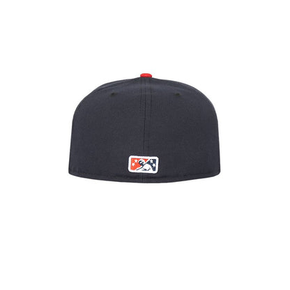New Era Buffalo Bisons Navy and Red 59Fifty Fitted Hat (Jays Triple-A Team)