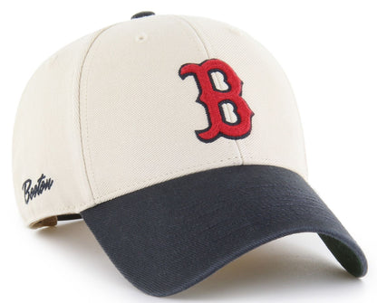 '47 MVP MLB Boston Red Sox Fairfield Adjustable Snapback Cap - Cream/Black
