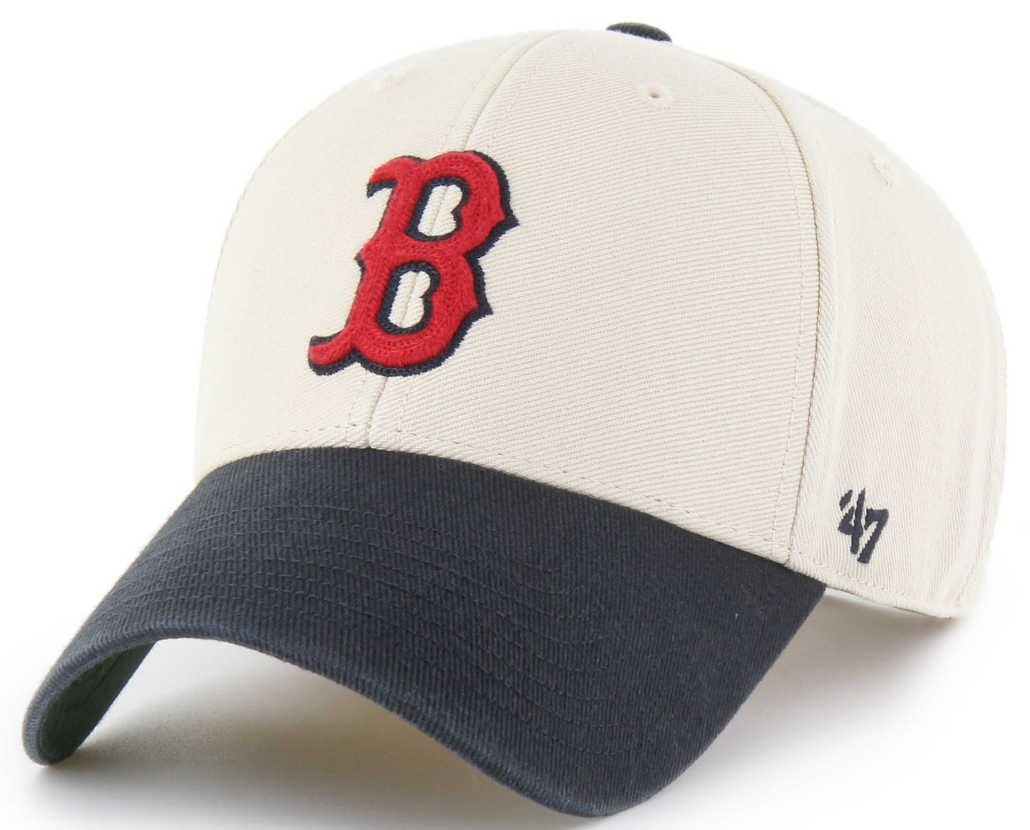 '47 MVP MLB Boston Red Sox Fairfield Adjustable Snapback Cap - Cream/Black