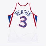 Mitchell & Ness Men's NBA Allen Iverson Philadelphia 76ers 1996/97 AUTHENTIC Jersey - White