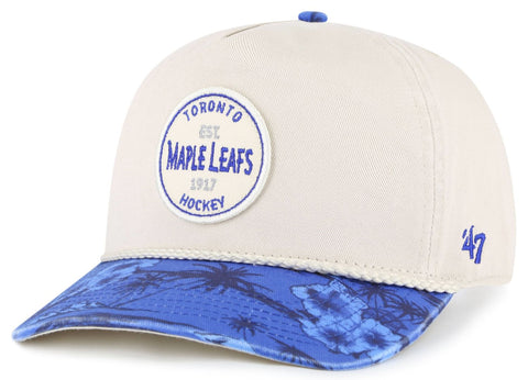 '47 Hitch Toronto Maple Leafs Fiji Rope Adjustable Hat - Beige / Blue
