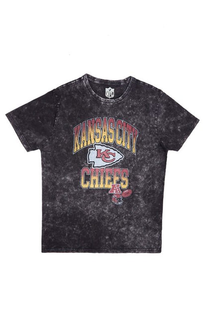 Kansas City Chiefs Graphic Acid Wash Tee