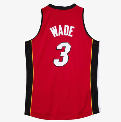 Mitchell & Ness Men's NBA Dwayne Wade Miami Heat 2006 FINALS AUTHENTIC Jersey - Red
