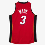 Mitchell & Ness Men's NBA Dwyane Wade Miami Heat 2006 FINALS AUTHENTIC Jersey - Red