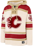 '47 NHL Calgary Flames Tri Nilley Superior Lace Hoodie - Cream