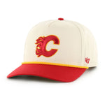 '47 NHL Calgary Flames Natural Rope TT Hitch Adjustable Snapback Hat - Beige/Red
