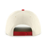 '47 NHL Calgary Flames Natural Rope TT Hitch Adjustable Snapback Hat - Beige/Red